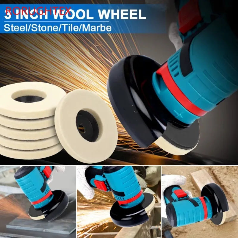 75mm Wool Polishing Wheel Pads for Angle Grinder – Metal & Glass Peaceful Pleasures Health and Wellness