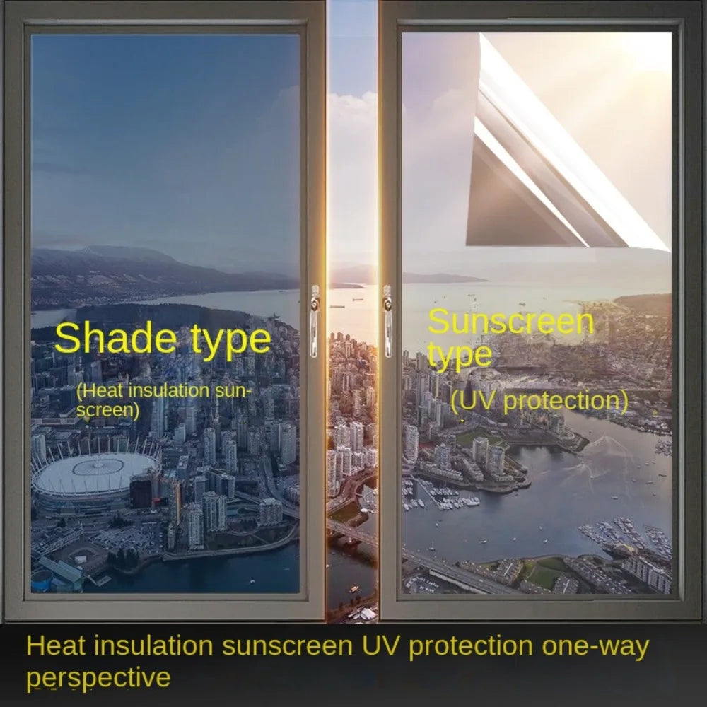One-Way Mirror Window Film | UV Privacy Sun Blocking Sticker