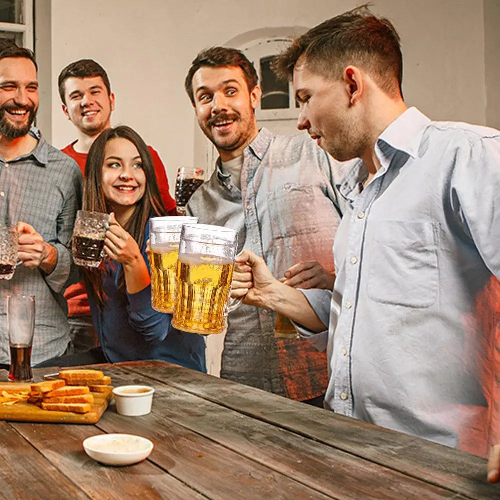 400ml Double-Layer Novelty Fake Beer Mug – Funny Prank Glass Novelty Beer Mug Peaceful Pleasures Health and Wellness