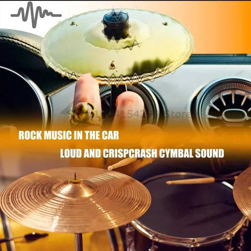 Mini Cymbal Car Vent Decoration | Music-Themed Interior Accessory Car Vent Decoration Oasis Select