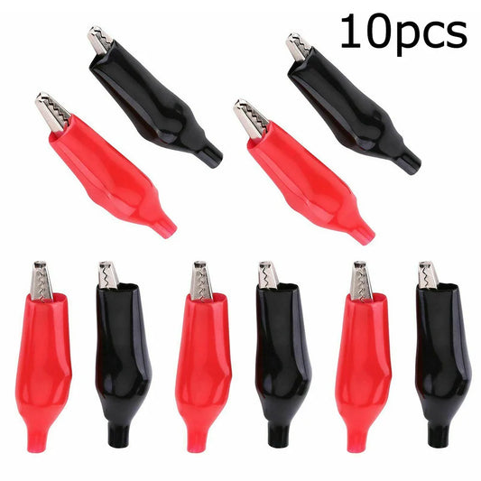 Insulated Crocodile Clips Electrical Battery Connectors 5A Alligator Peaceful Pleasures Health and Wellness red 1