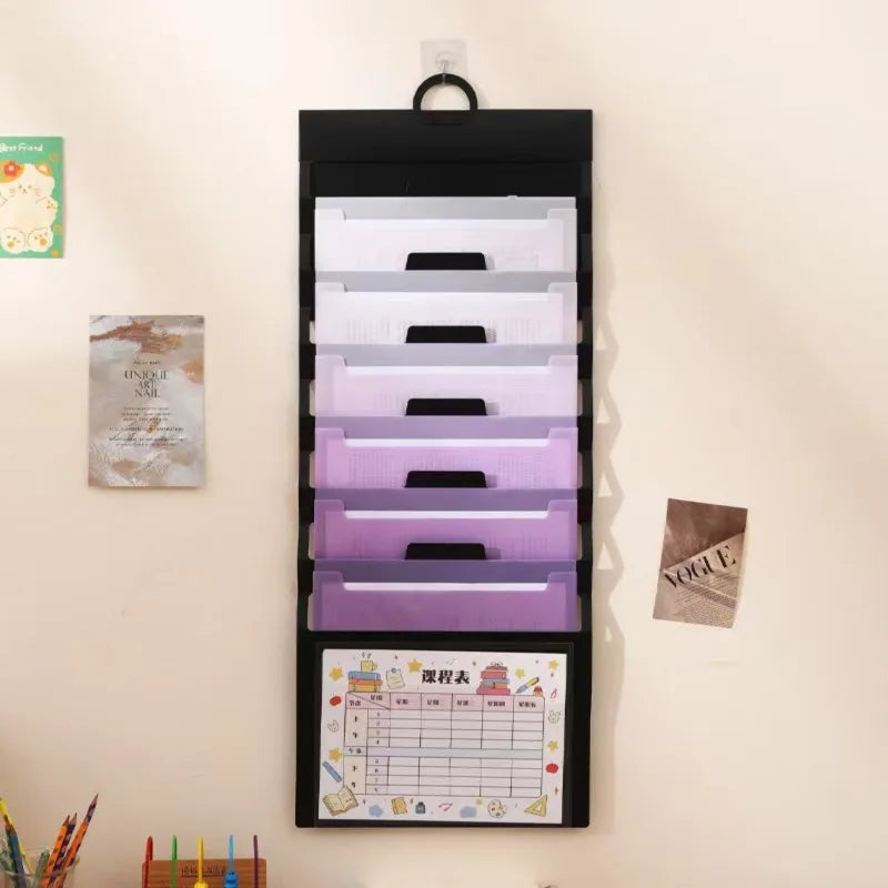 A4 Gradient 6-Pocket Expandable File Folder | Document Organizer