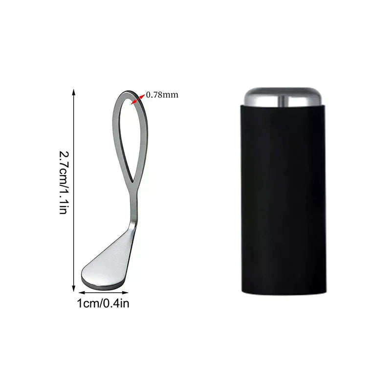 2in1 Cat Eye Magnet Double-head Hollow Metal Sheet Strong Magnetic French Effect Nail Art DIY Salon Use Multi-functional Tool Peaceful Pleasures Health and Wellness