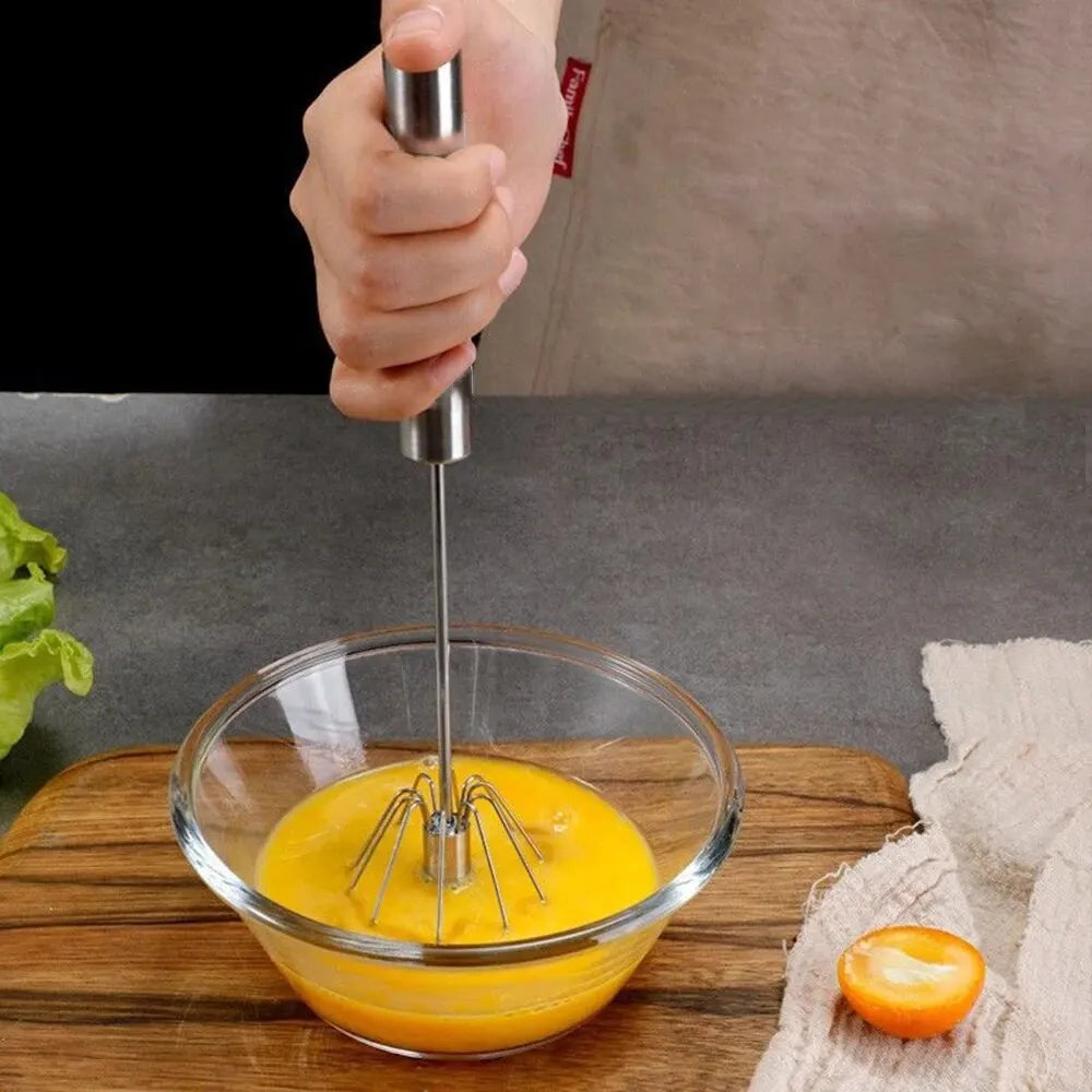 Semi Automatic Egg Beater Rotating Cream Egg Mixer Household Manual Egg Beater Baking Tool Kitchen Tools Peaceful Pleasures Health and Wellness