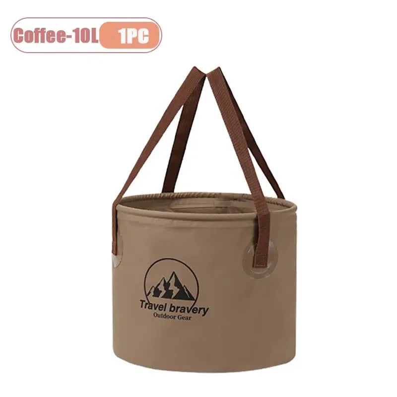 Collapsible Camping Bucket 5/10/20L – Foldable Waterproof