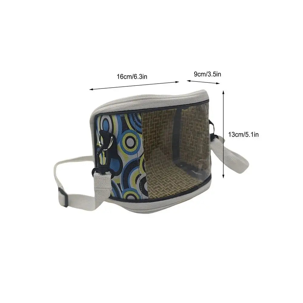 Breathable Bird Carrier Pouch Portable Travel Carrier for Lovebirds Cockatiels Macaw, Outdoor Carrying Bag for Vet Visit Walking Peaceful Pleasures Health and Wellness C