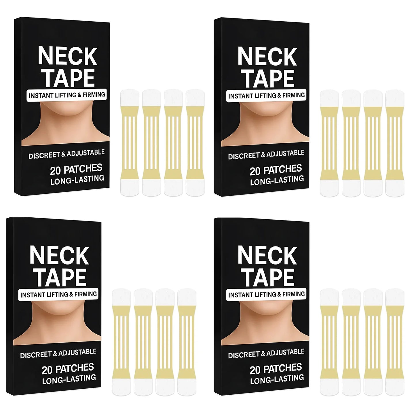 Neck Firming Patches – Smooth Fine Lines & Lift Skin (20 pcs)