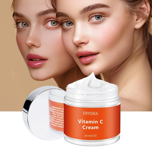 ENVISHA Facial Cream – Vitamin C, Hyaluronic Acid, Ceramide & Collagen Facial Cream ENVISHA