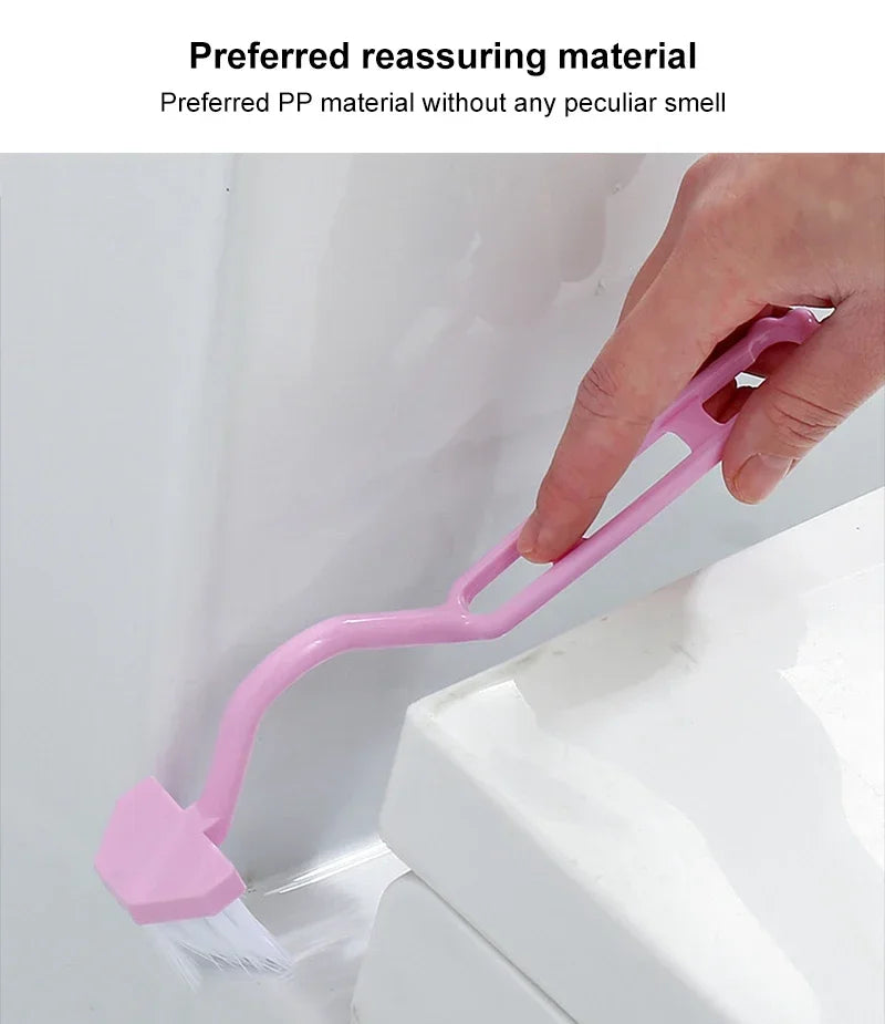 V-Shape Toilet Brush | Long Handle No Blind Spot Cleaner