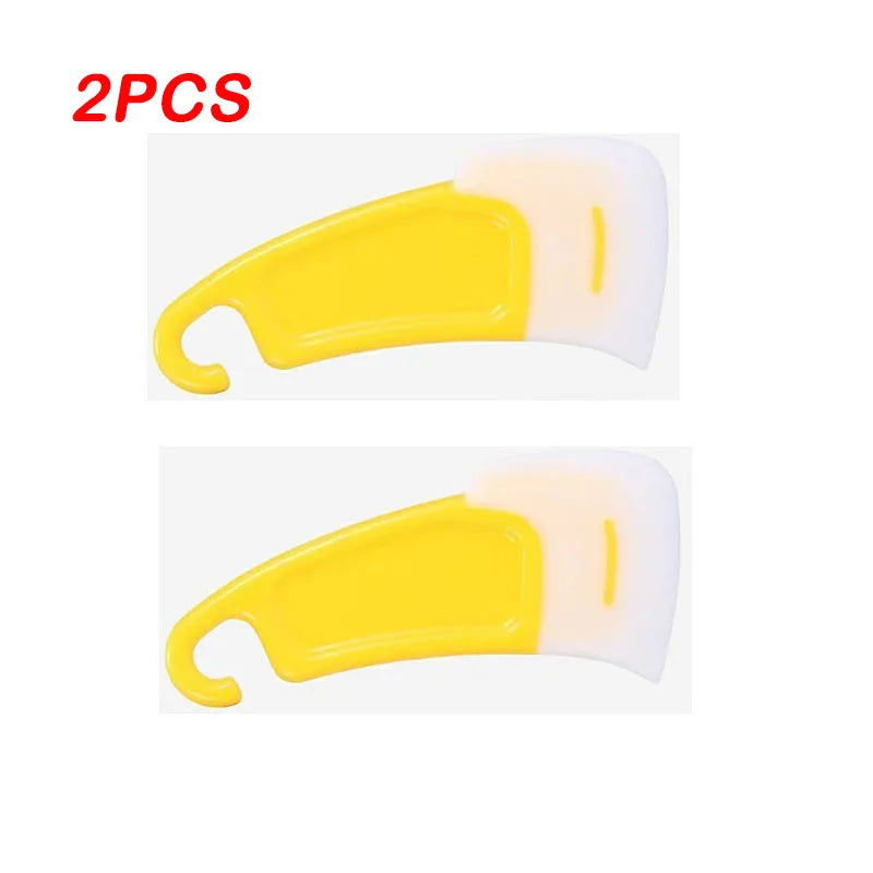 1/2/3Pcs Kitchen Scraper Oil Stain Cleaning Silicone Spatula Cake Baking Pastry Gadgets Dirty Pan Pot Dishes Cleaner Tools Peaceful Pleasures Health and Wellness 2PCS
