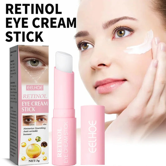 Retinol Eye Cream Stick Lifting Fade Fine Line Remove Dark Circles Eye Bags Anti Puffiness Moisturizing Smoothing Eye Skin Care Peaceful Pleasures Health and Wellness Default Title