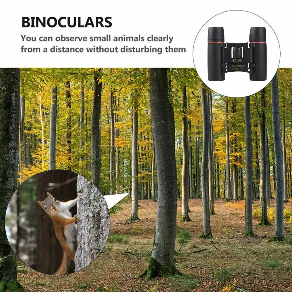 30x60 HD Folding Binoculars – Bird Watching & Camping