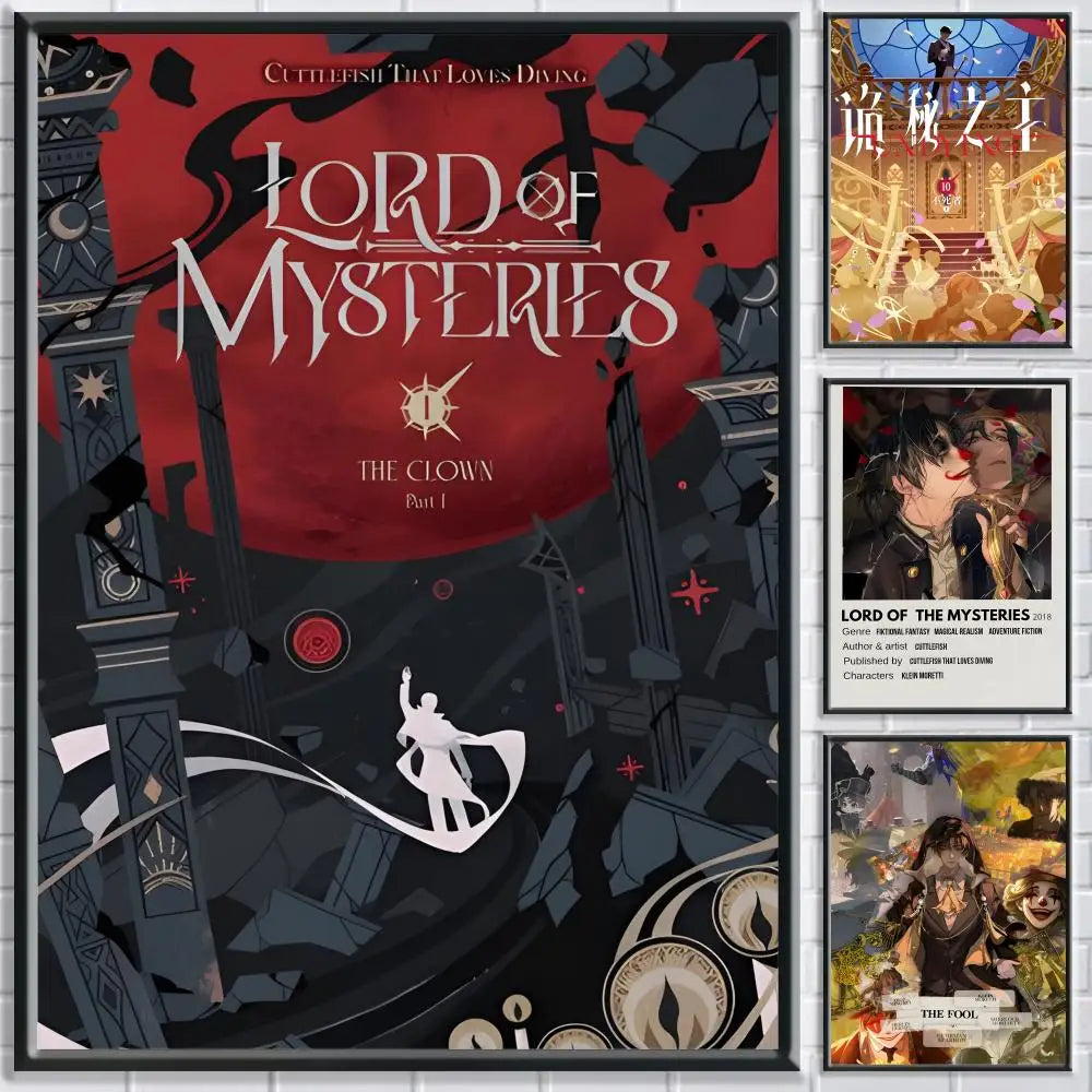 Lord of the Mysteries HD Poster – Self-Adhesive Waterproof Wall Art Wall Poster Decal Peaceful Pleasures Health and Wellness