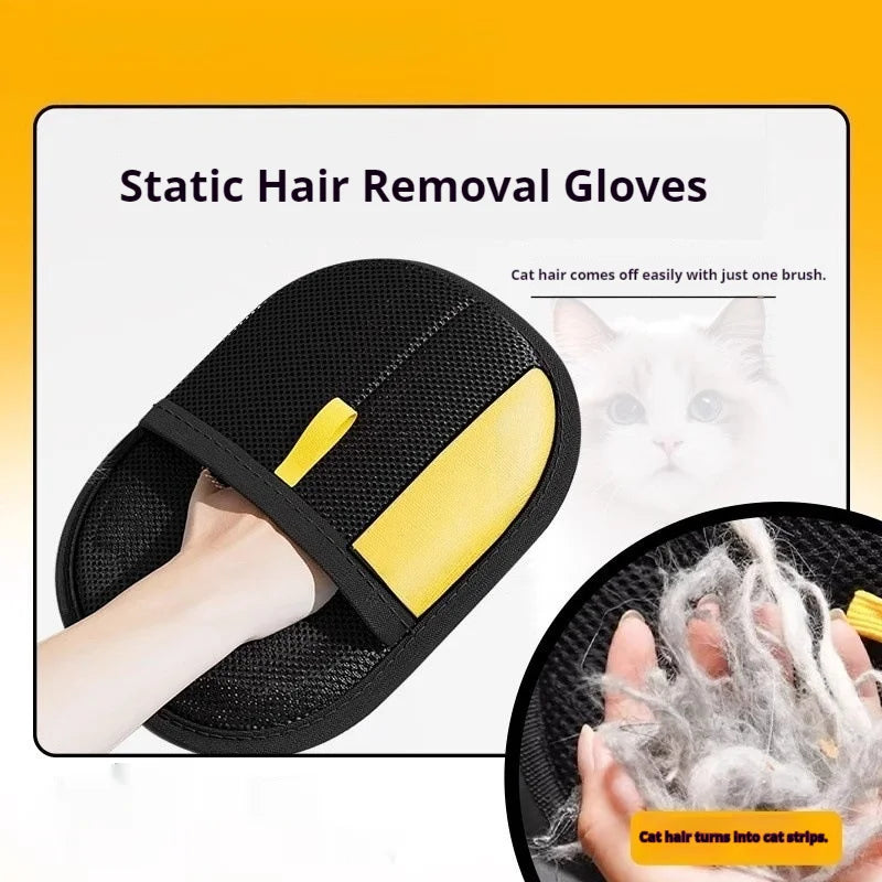 Double-sided Pet Grooming Gloves - Multi-functional Hair Removal & Cleaning Tool for Sofa Carpet Clothes, Reduce Pet Parenting P Peaceful Pleasures Health and Wellness