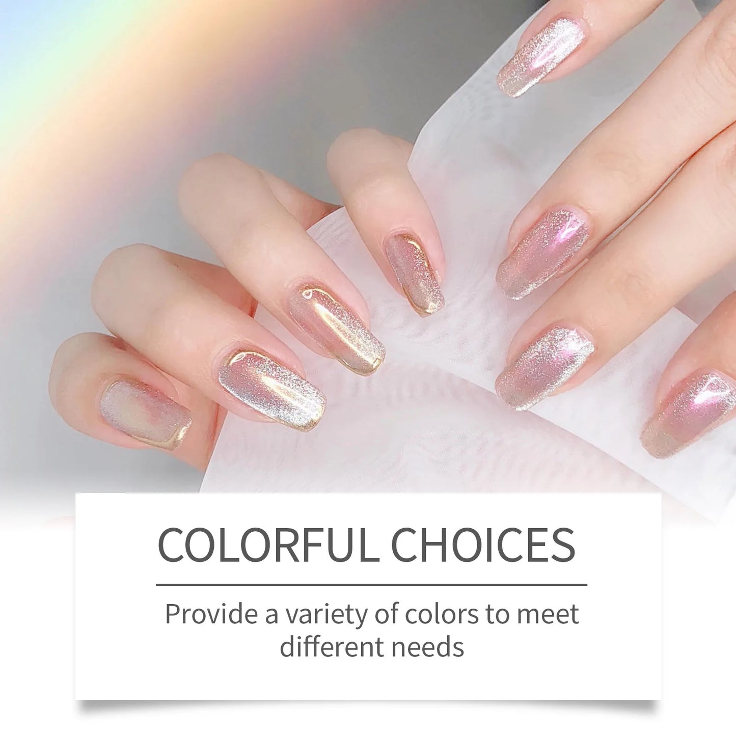 EELHOE Semi-Cured Gel Nail Stickers for Beauty Care Peaceful Pleasures Health and Wellness