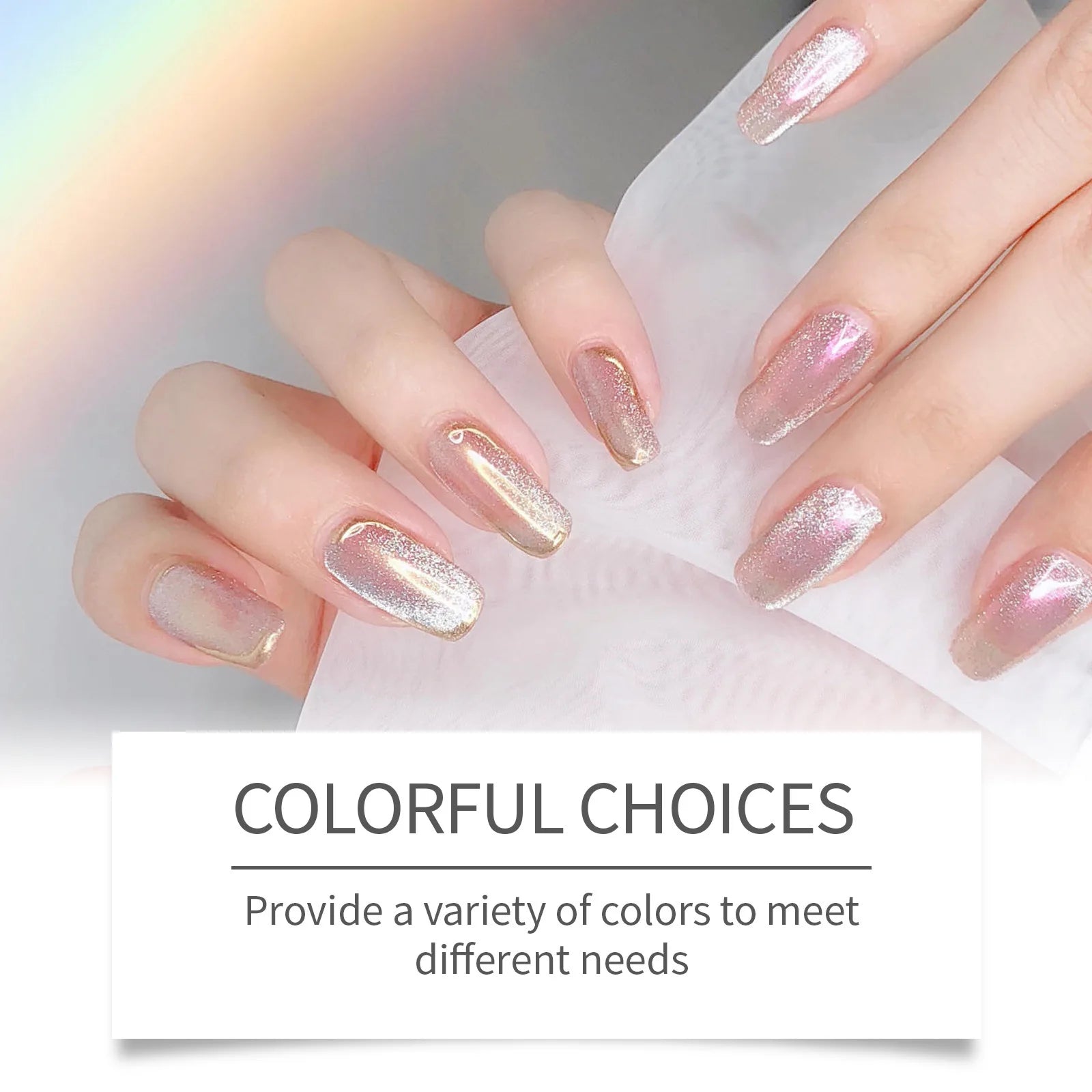 EELHOE Semi-Cured Gel Nail Stickers for Beauty Care Peaceful Pleasures Health and Wellness