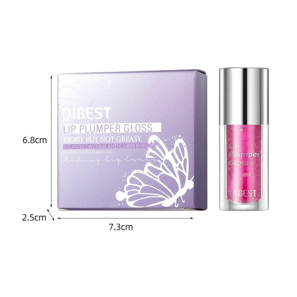 QIBEST Moisturizing Lip Gloss Set Long Lasting Not Sticky Natural Lip Tint Daily Makeup Lip Oil Primer Volume Lips Plumper Oil Peaceful Pleasures Health and Wellness