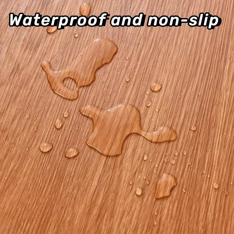 Wood Grain Self-Adhesive Wall Sticker – 40cm Waterproof PVC Roll