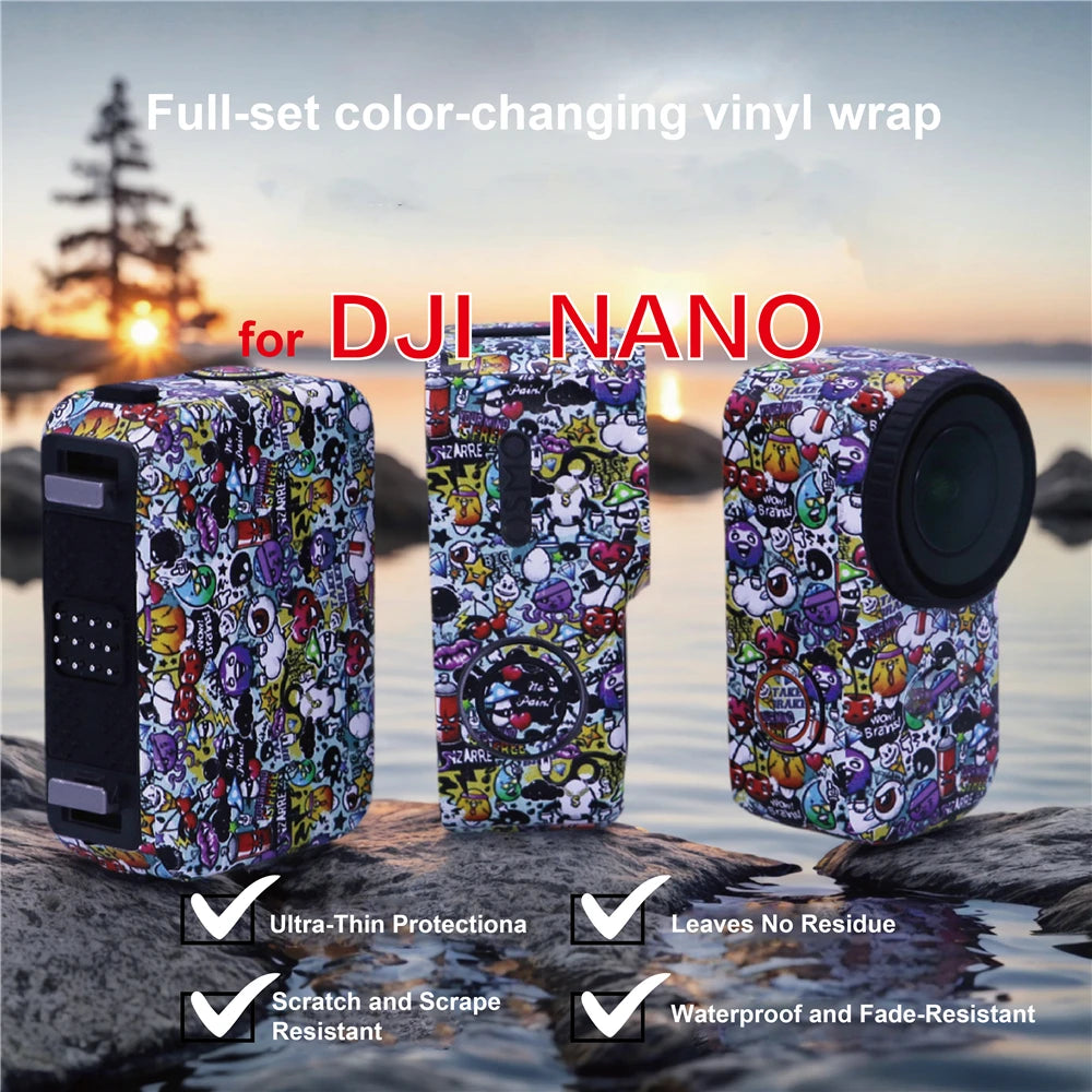 PVC Colorful Sticker For Dji Osmo Nano Waterproof Skins Camera Protection Scratch-Proof Cover For Dji Osmo Nano Accessories Peaceful Pleasures Health and Wellness