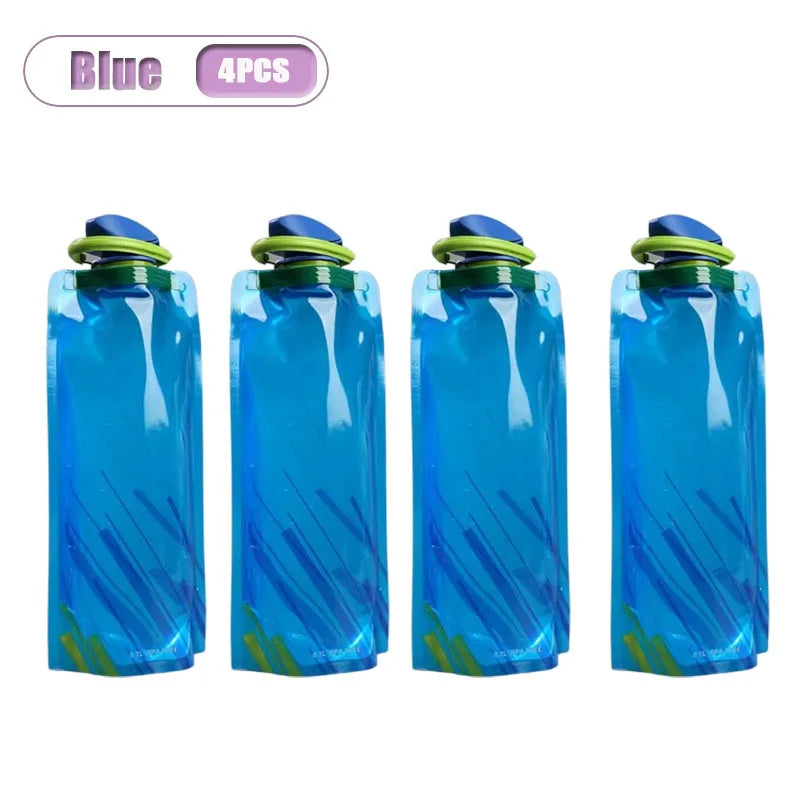 Collapsible Water Bag 700ml | Foldable Flask Hiking Camping