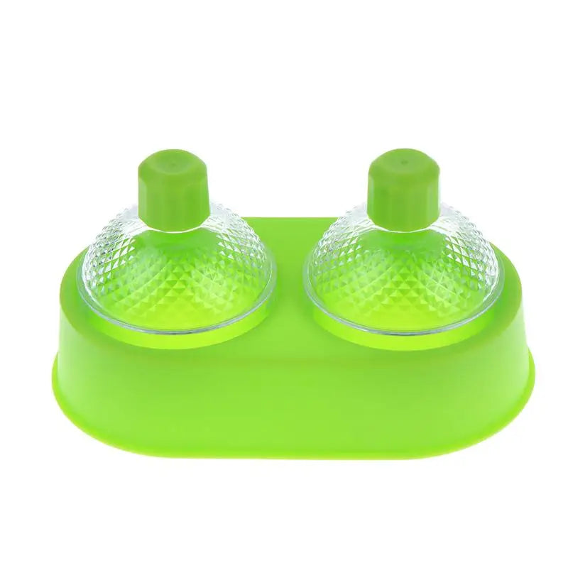 Silicone Ice Ball Maker Mold with Lid | Round Sphere Ice Cube Tray Silicone Ice Ball Mold Peaceful Pleasures Health and Wellness Green 2