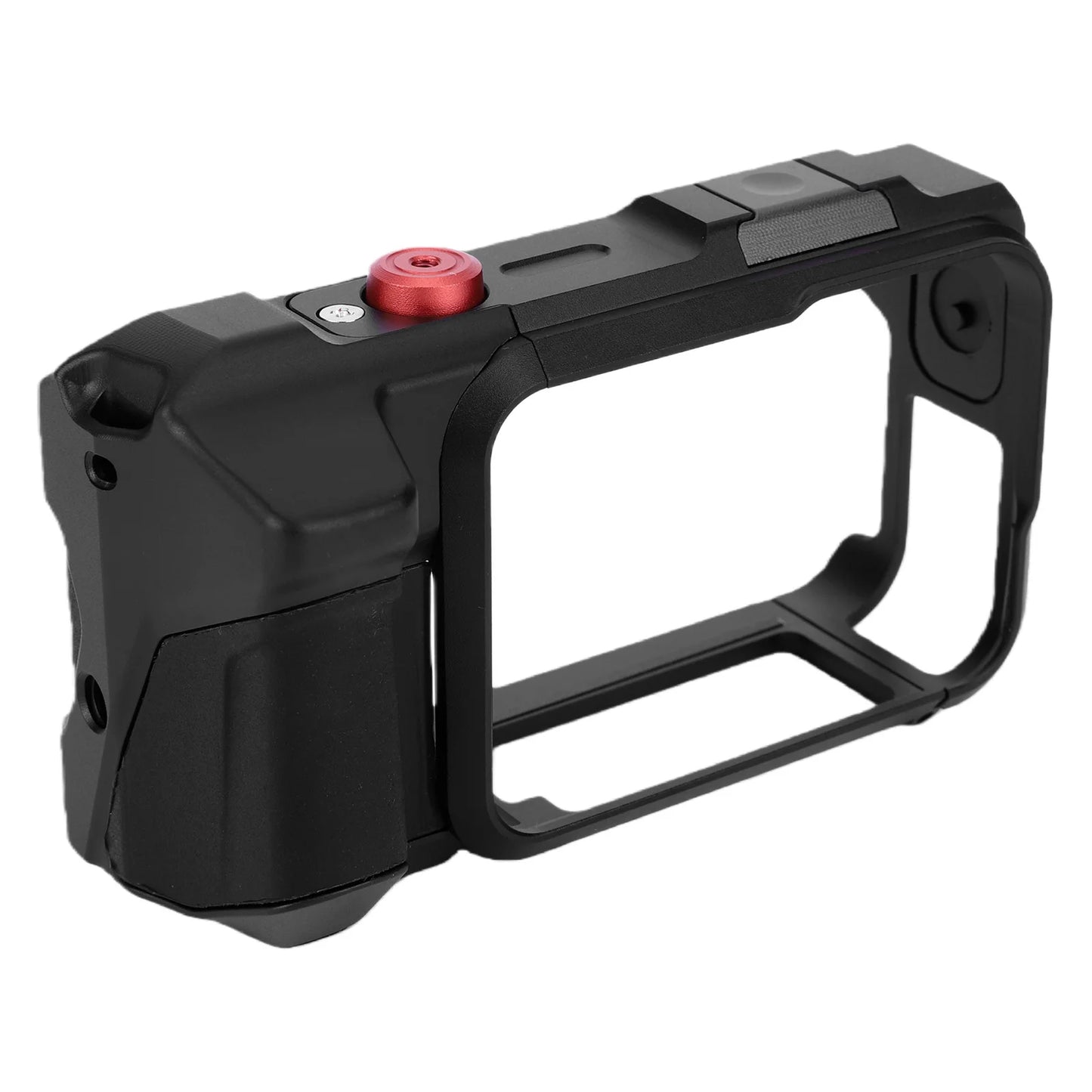 Quick Release Holder Mount for Insta360-AcePro2 Hand Grip Mount Rabbit Cage Camera Aluminum Frame Protective Frame Housing Case Peaceful Pleasures Health and Wellness Black