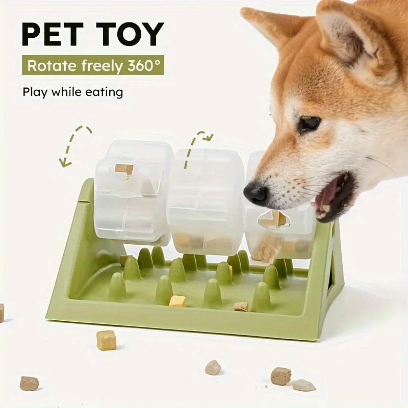 Interactive Dog Puzzle Feeder | Slow Feed Food Dispenser Toy