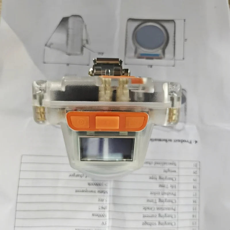 SHINEKNOT IP67 Waterproof LED Headlamp | 2×18650 Digital Display