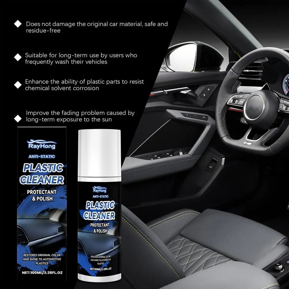 100ml Car Plastic Restorer Car Cleaning Products Plastic Leather Restore Car Polish Repair Coating Renovator Back To Black Gloss Peaceful Pleasures Health and Wellness