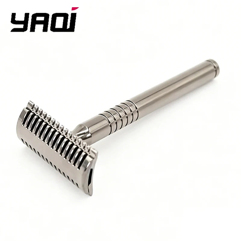 2026 Hot Sale Yaqi Charcoal Color Safety Razor for mens Comfortable Shaving Peaceful Pleasures Health and Wellness
