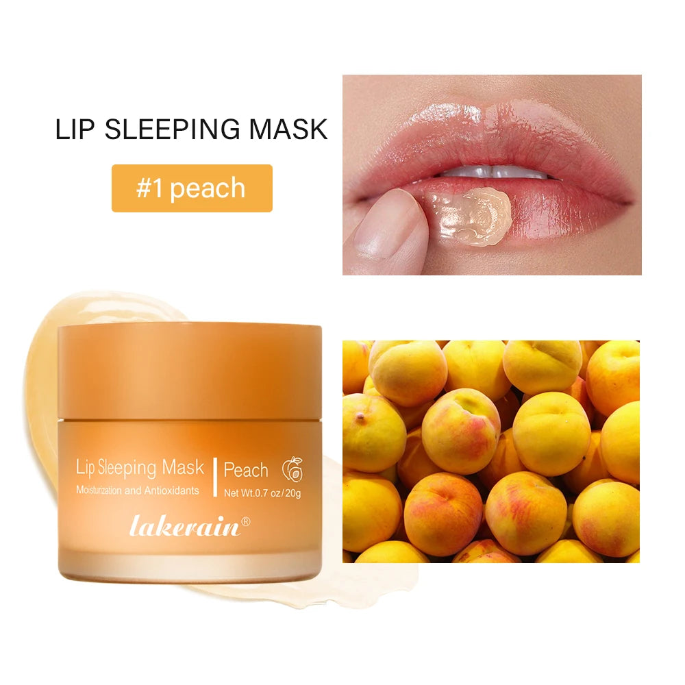 Lip Balm Healing Moisturizing All-natural Lip Mask For Dry Lips Lip Moisturizing Power Lip Care Nourishing Repair Peaceful Pleasures Health and Wellness 01 peach