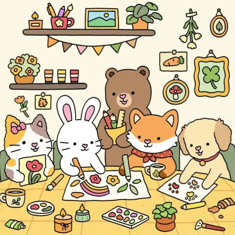 Coloring Books Adults Bold Easy Patterns Cute Drawing Party Birthday
