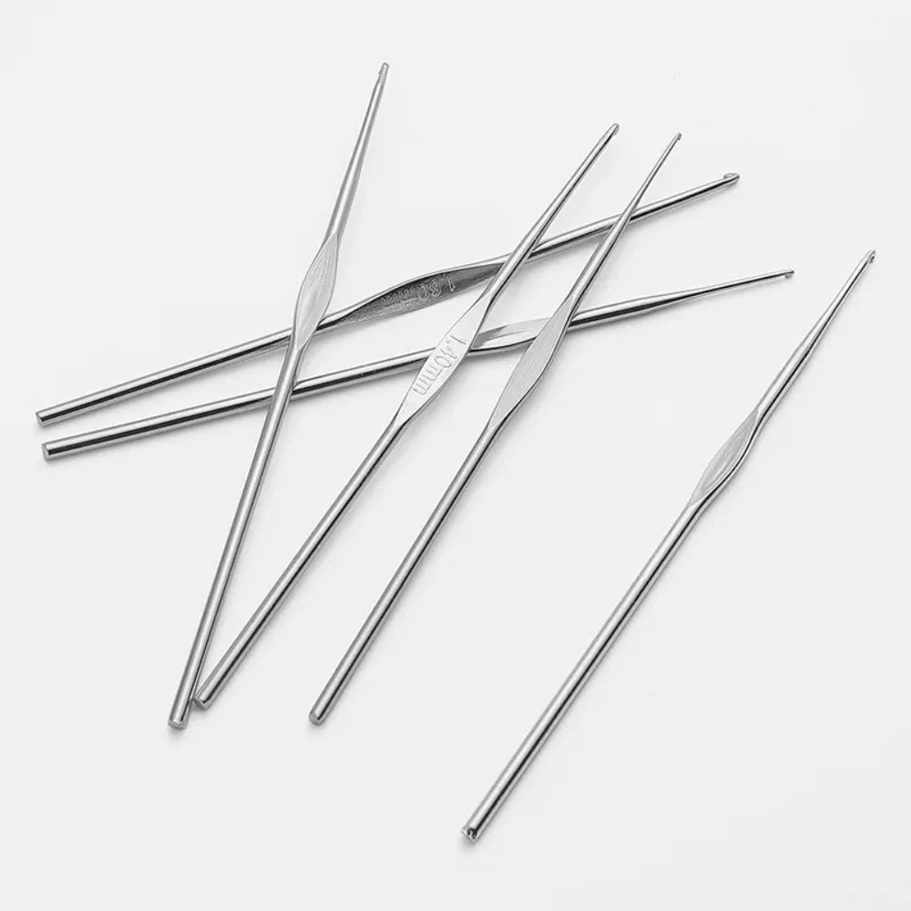 Size 0.5mm-1.9mm Metal Single Head Crochet Hooks Weave Yarn Head Craft Lace Wool Need Tool Crochet for Knitting and Accessories Peaceful Pleasures Health and Wellness