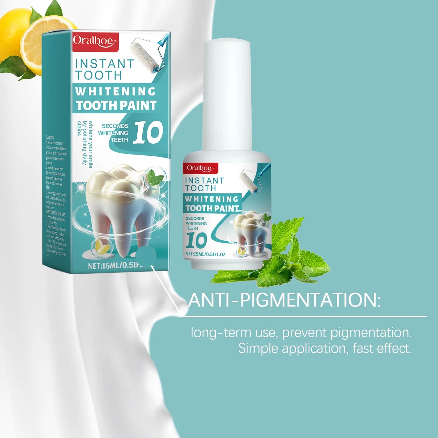 Instant White Tooth Paint Teeth Whitening Varnish | 15ml