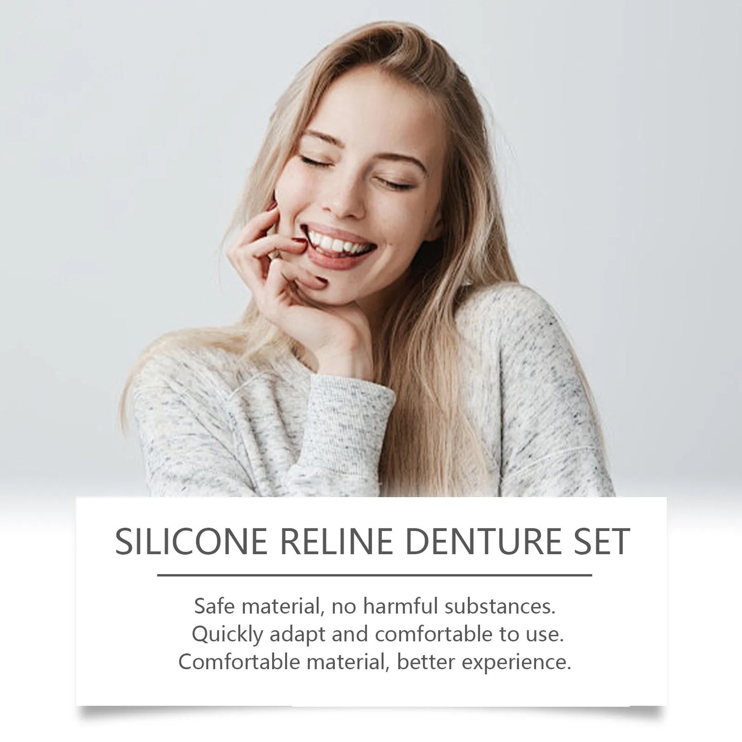 Soft Denture Silicone Liner Kit – Upper & Lower Fit