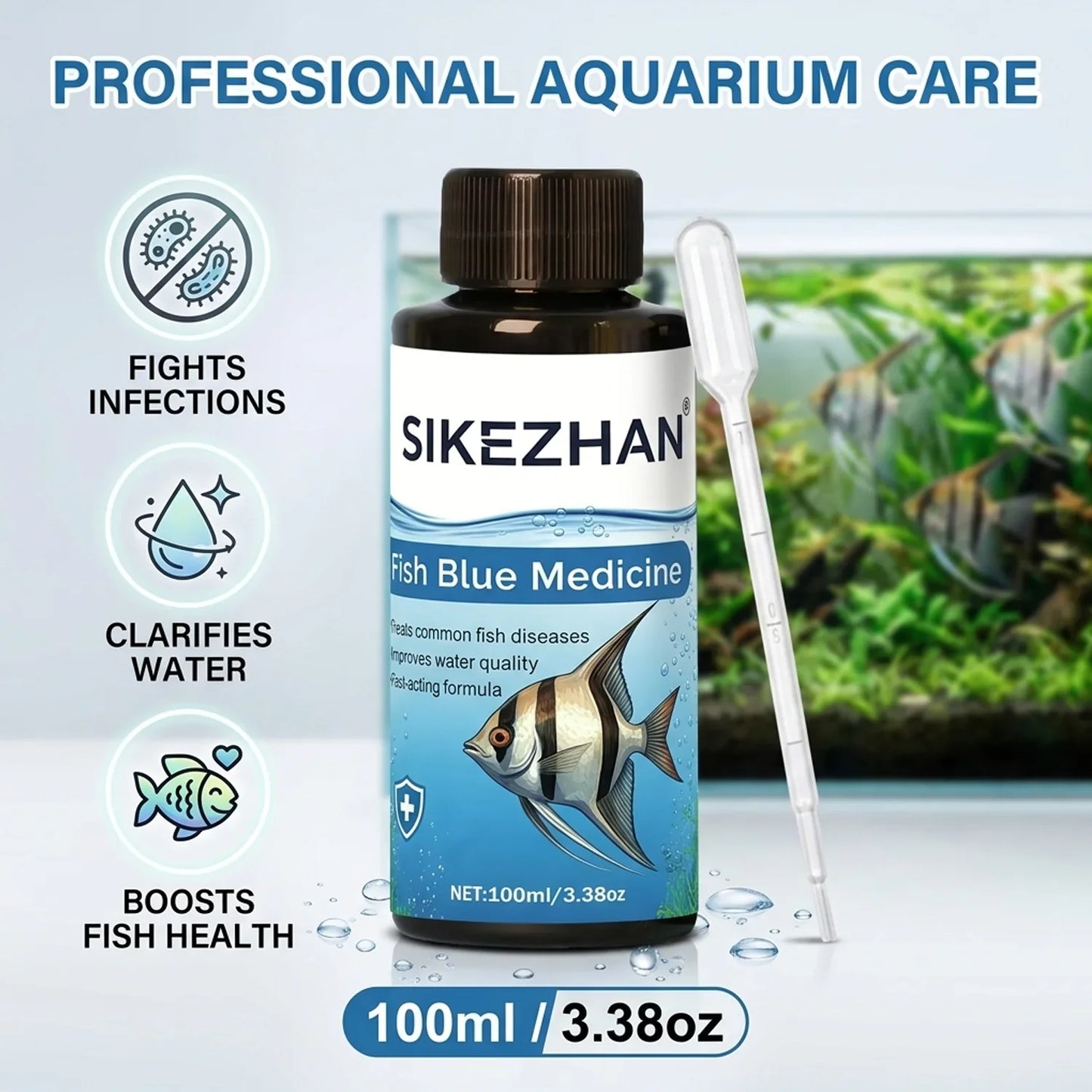 Methylene Blue Aquarium Treatment – Anti-Ich, Fungal & Bacterial