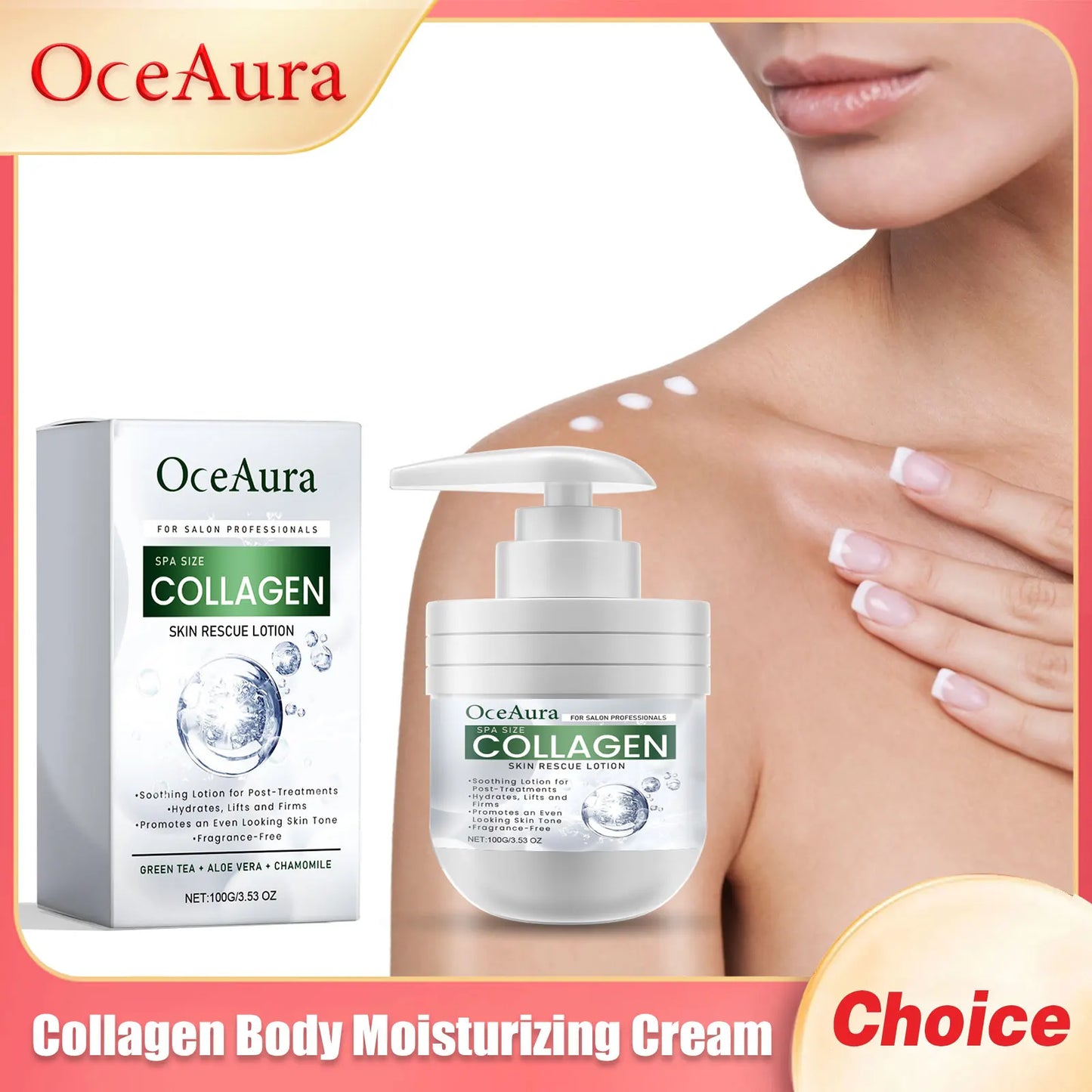 OceAura Collagen Body Brightening Moisturizing Cream 100g