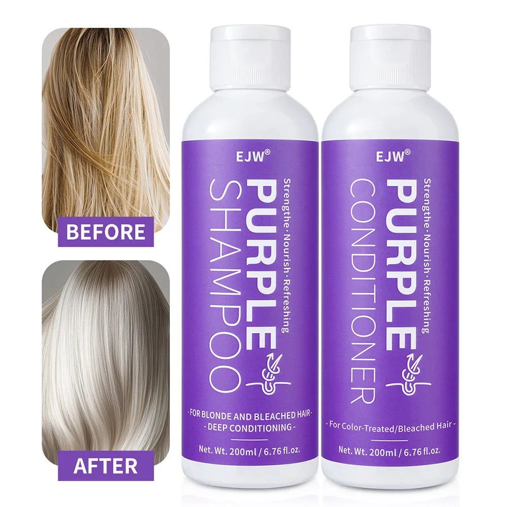 Purple Shampoo & Conditioner Set – Blonde, Gray & Color-Treated