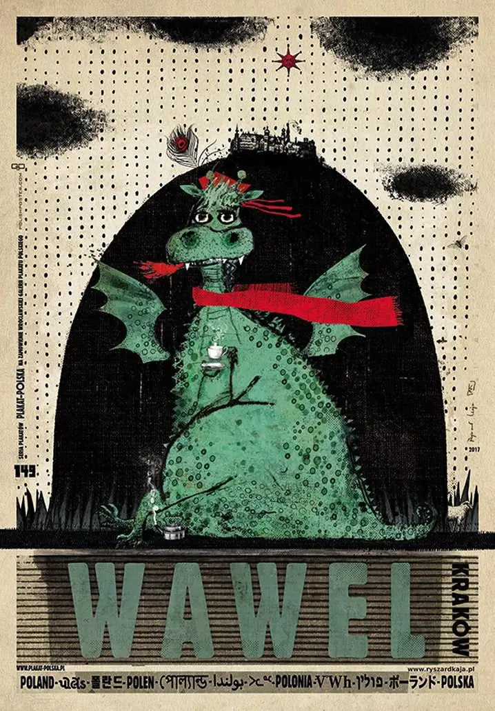 Retro Poland Podhale Kocie Góry Canvas Wall Art Print | Unframed