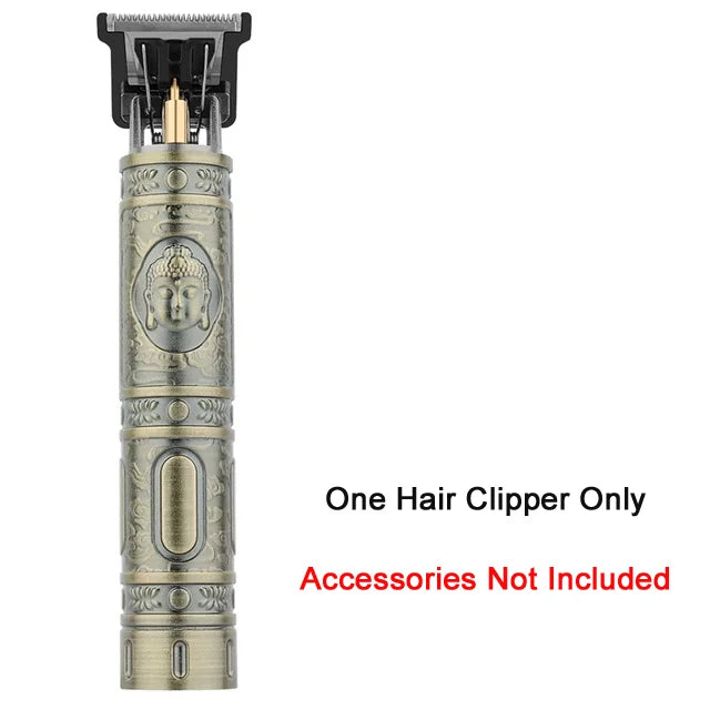 T9 Vintage Hair Trimmer USB Fast Charging Hair Cutting Machine Electric Hair Clipper Portable Shaver Barber Professional Barber Peaceful Pleasures Health and Wellness X-BronzeBuddha