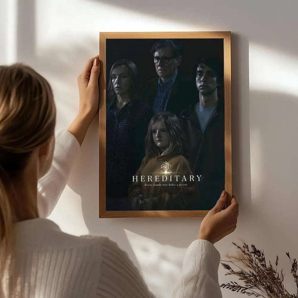 Movie H-Hereditary Poster HD Self Adhesive Waterproof Wall Art Ideal for Home Office Dorm Bedroom Great Gift Peaceful Pleasures Health and Wellness White7 21X30cmNoframe