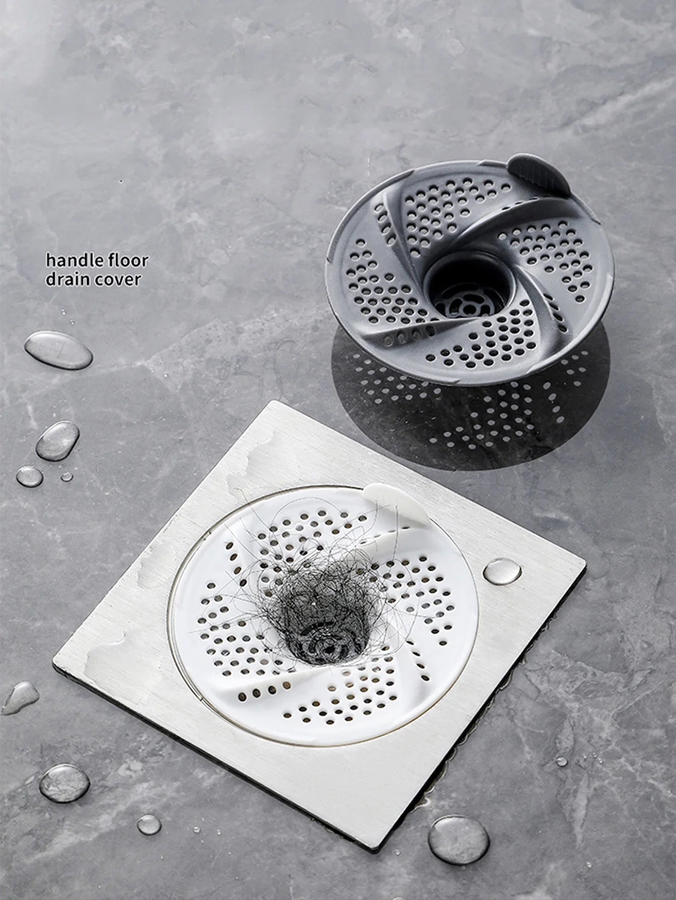 3Pcs/Set Swivel Sewer Strainer Floor Drain Filter Anti-clogging Sewer Hair Catcher Mesh Cover Sink Strainer Household Use Peaceful Pleasures Health and Wellness