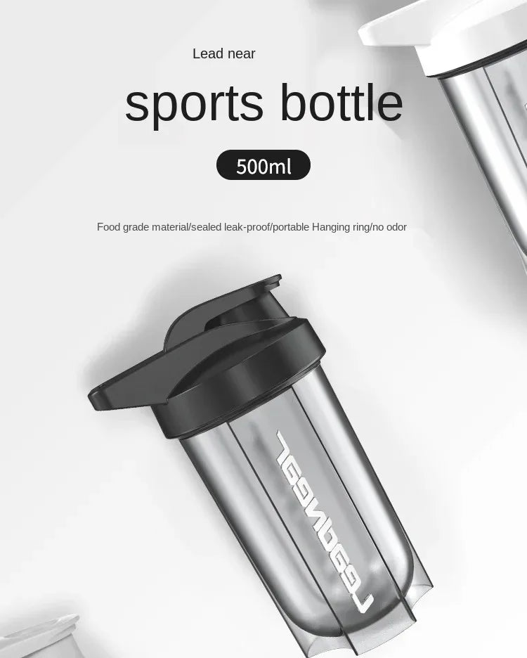 500Ml Portable Milk Shake Protein Powder Mixing Cup Fitness Drinking Bottle For Gym Shake Bottles LeakProof Sport Water Bottle Peaceful Pleasures Health and Wellness