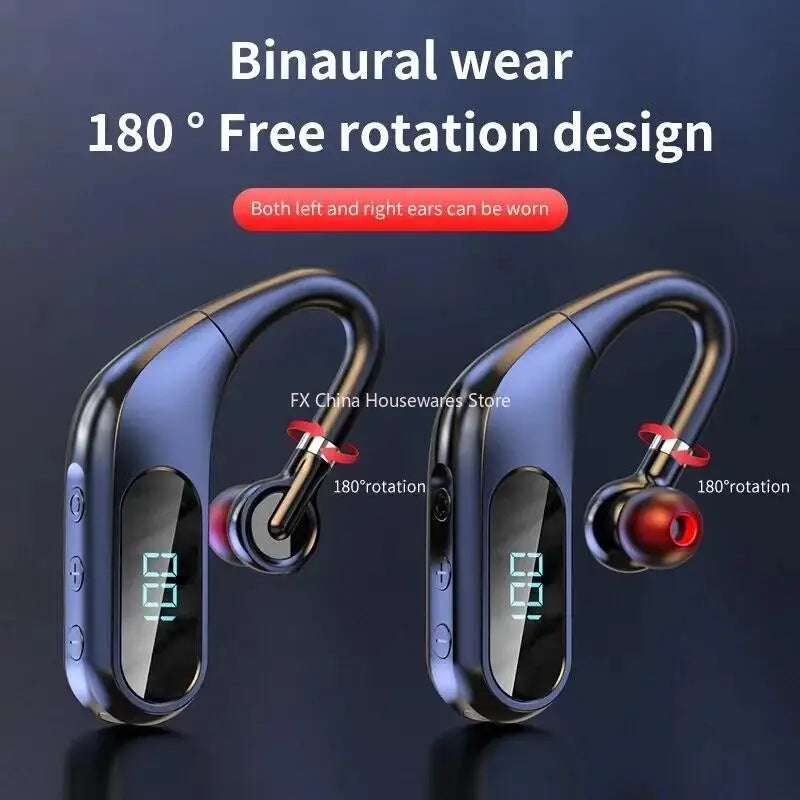 KJ10 Bluetooth Headphones with Real-time Digital Display - HD Sound Quality, Durable Endurance, Painless Sports Headphones Peaceful Pleasures Health and Wellness