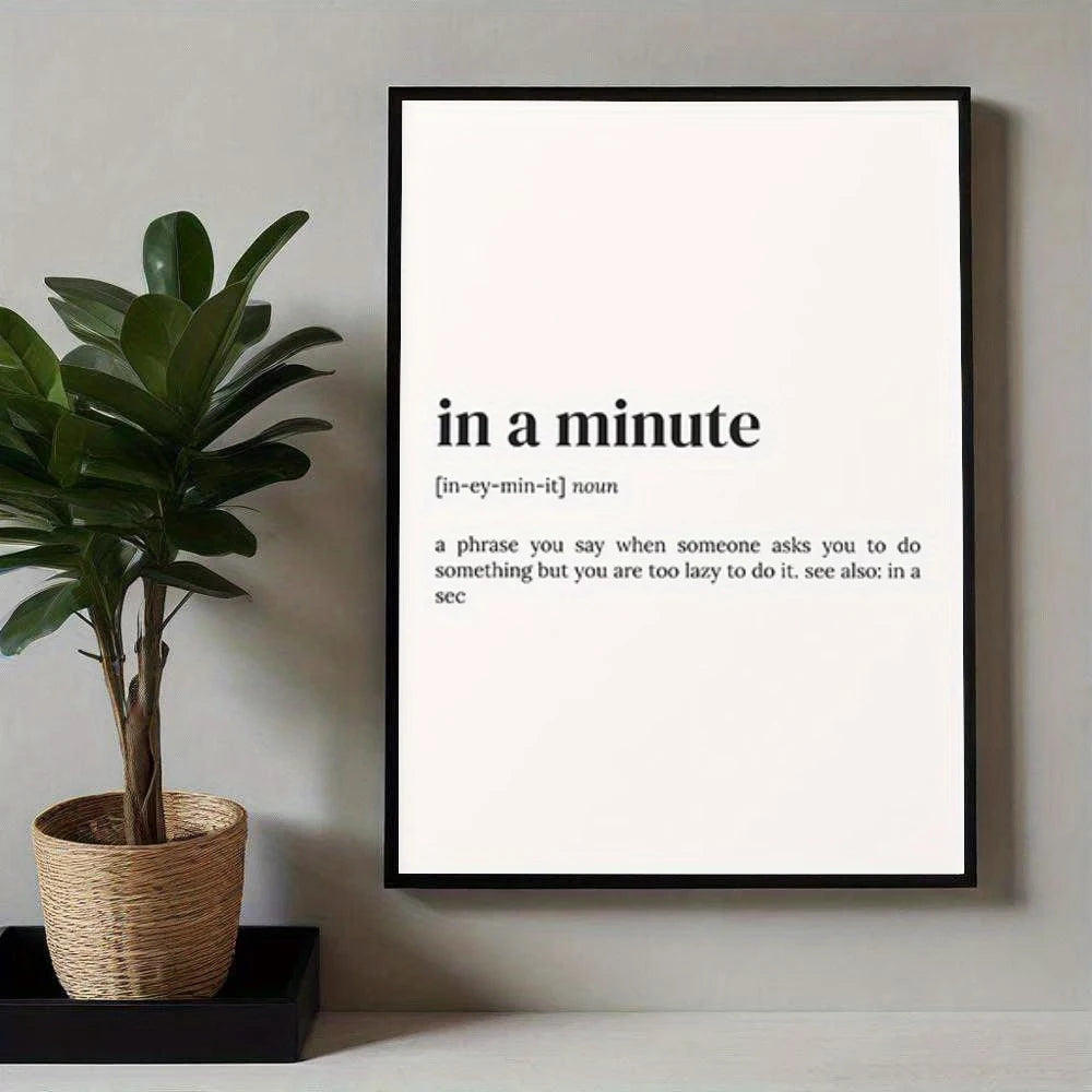 Minimalist Quote Canvas Wall Art Print | Modern Home Decor