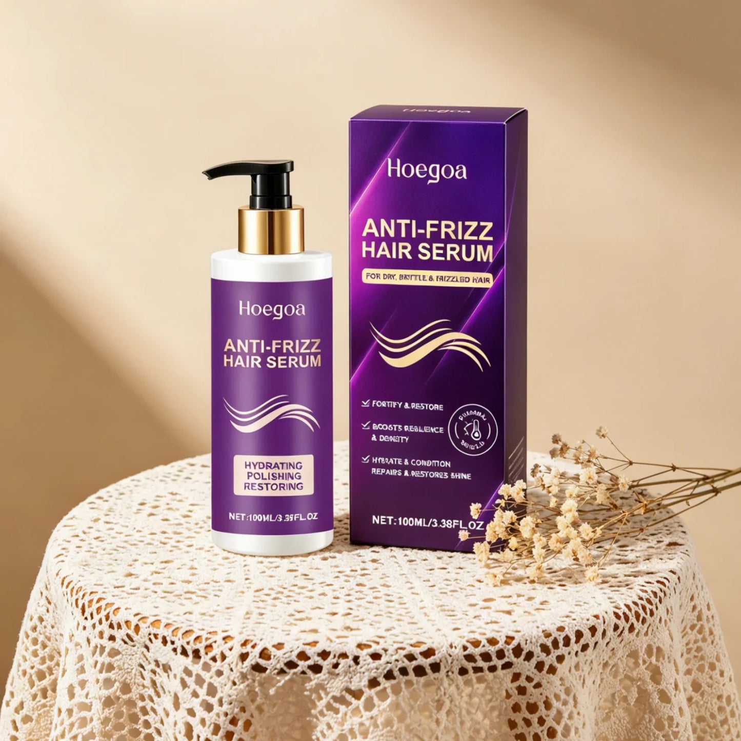 Hoegoa Hydrating Hair Serum – Deep Nourish & Frizz Control