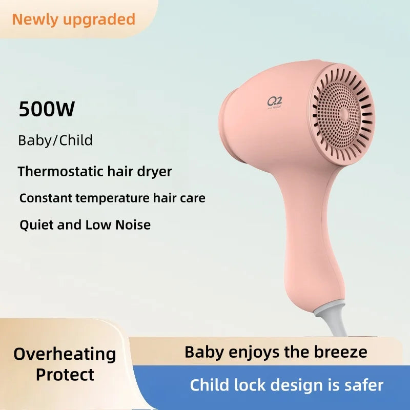 New Product: Children's Hair Dryer, Low Noise, Constant Temperature, Portable Hair Dryer For Babies, Designed For Home Use Peaceful Pleasures Health and Wellness