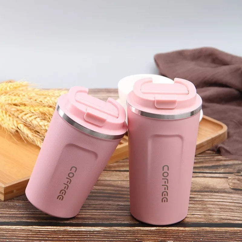 Coffee cup with temperature display, car insulation cup, 510ML travel insulation cup, suitable for hot beverages, tea, coffee, m Peaceful Pleasures Health and Wellness Basic version 500ml