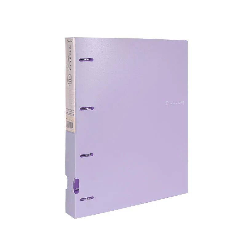 Bview Art 4-Ring Refillable Binder A4 Paper Organize Office Documents