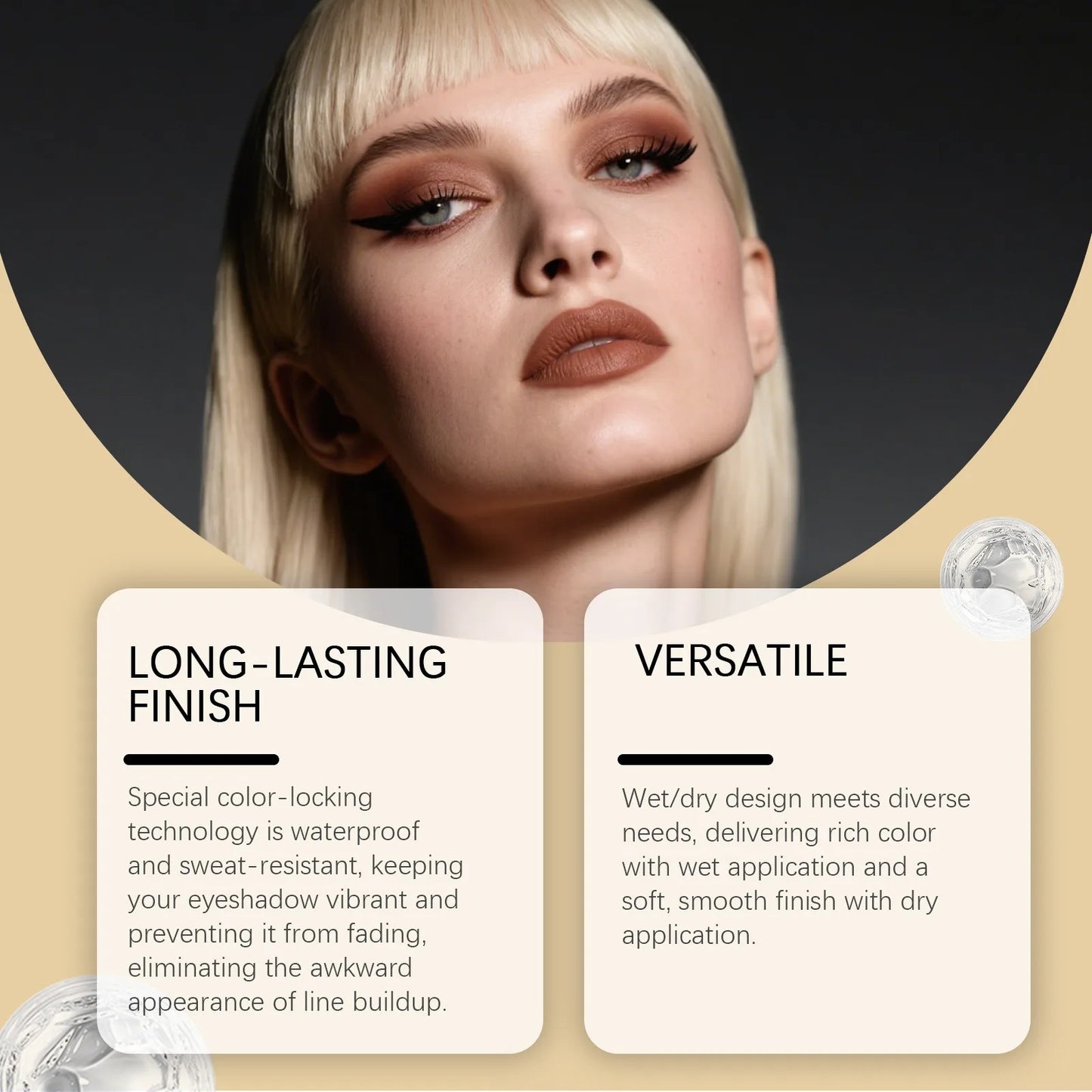 Eelhope Matte Monochrome Eyeshadow – Waterproof Smoky Brown